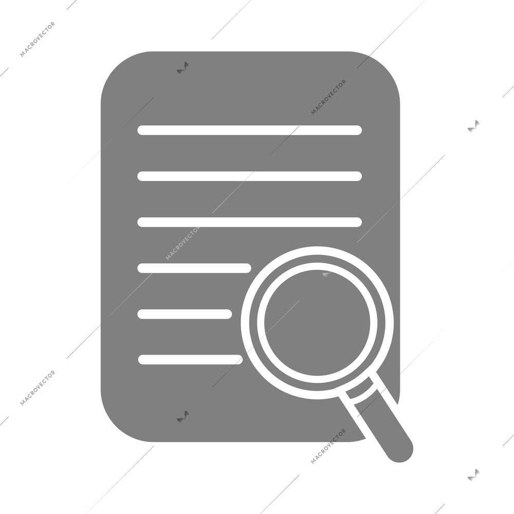 Document composition with isolated monochrome icon of file with pictogram on blank background vector illustration