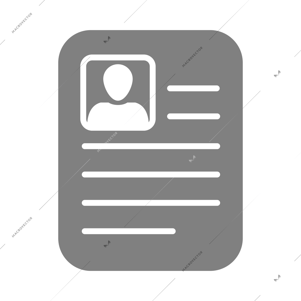 Document composition with isolated monochrome icon of file with pictogram on blank background vector illustration