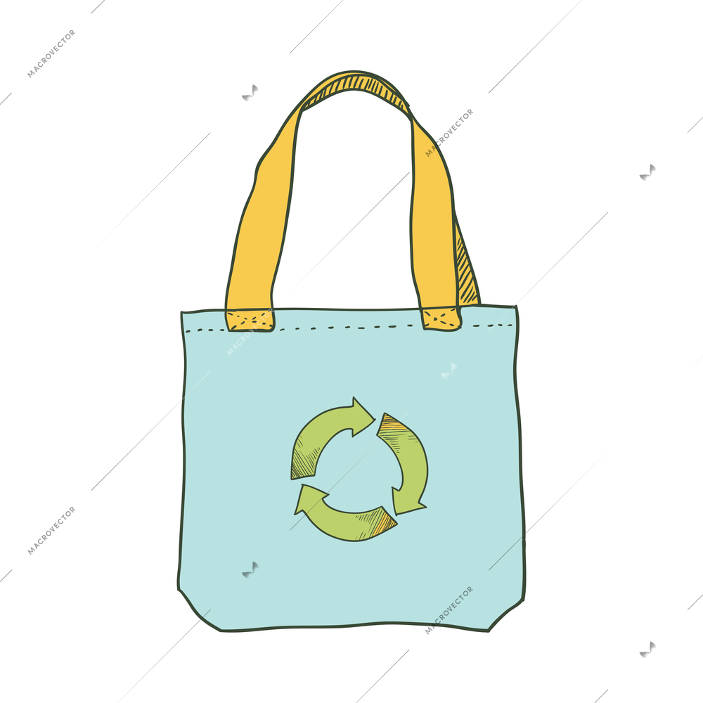 Doodle composition with isolated drawn style ecology and environment icon on blank background vector illustration