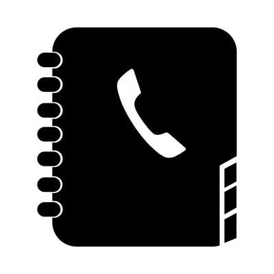 Call center composition with isolated monochrome silhouette icon of customer care phone assistance service vector illustration