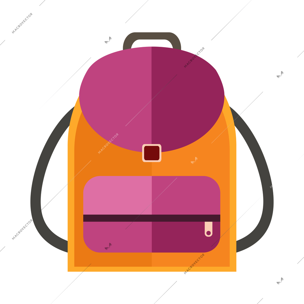 Office composition with flat isolated icon of colorful work accessory on blank background vector illustration