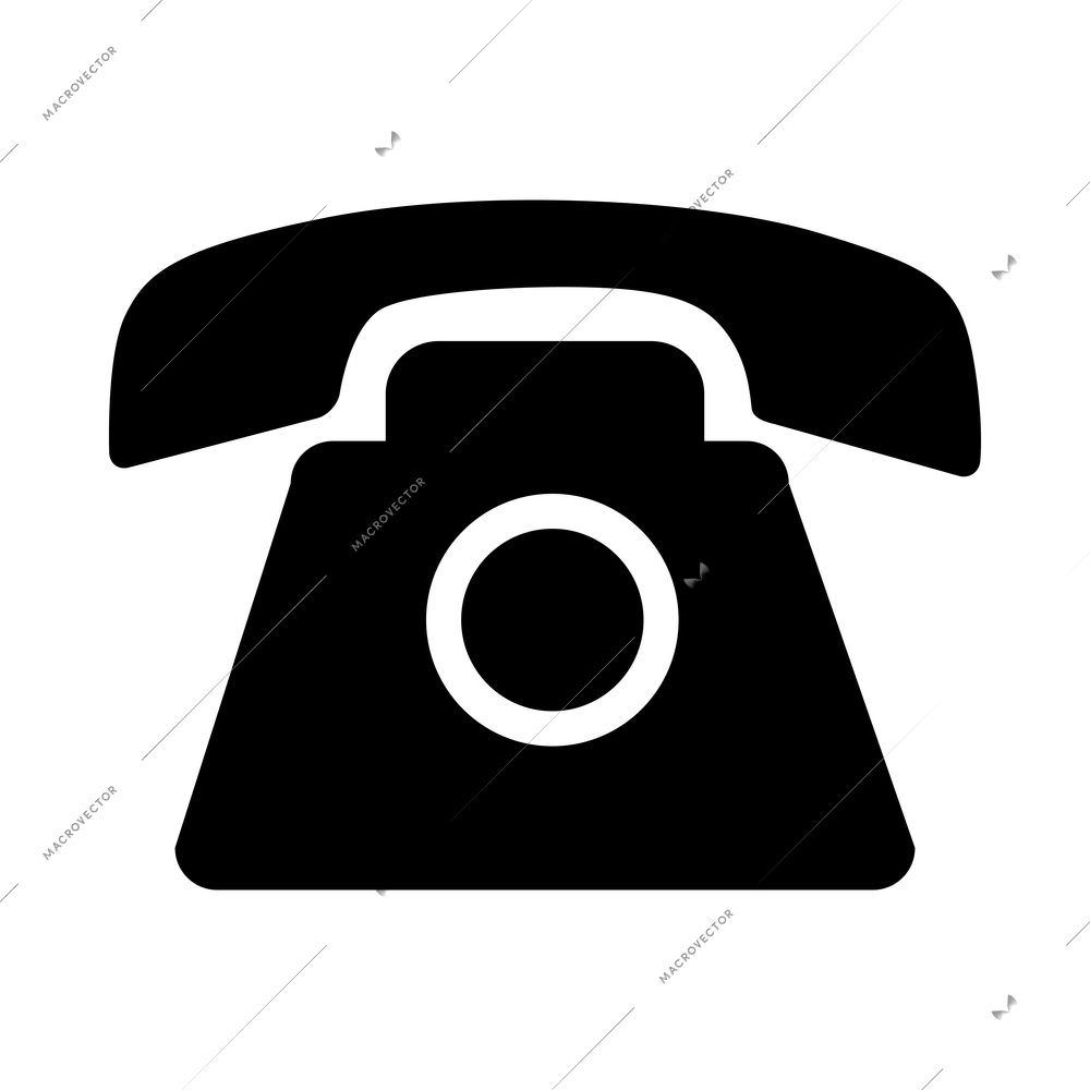 Call center composition with isolated monochrome silhouette icon of customer care phone assistance service vector illustration