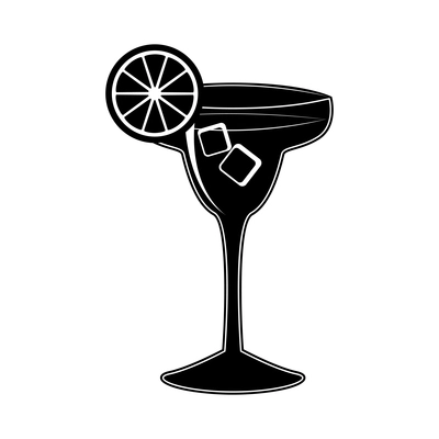 Pictograms of party cocktails with alcohol drinks martini vodka tequila and brandy isolated vector illustration