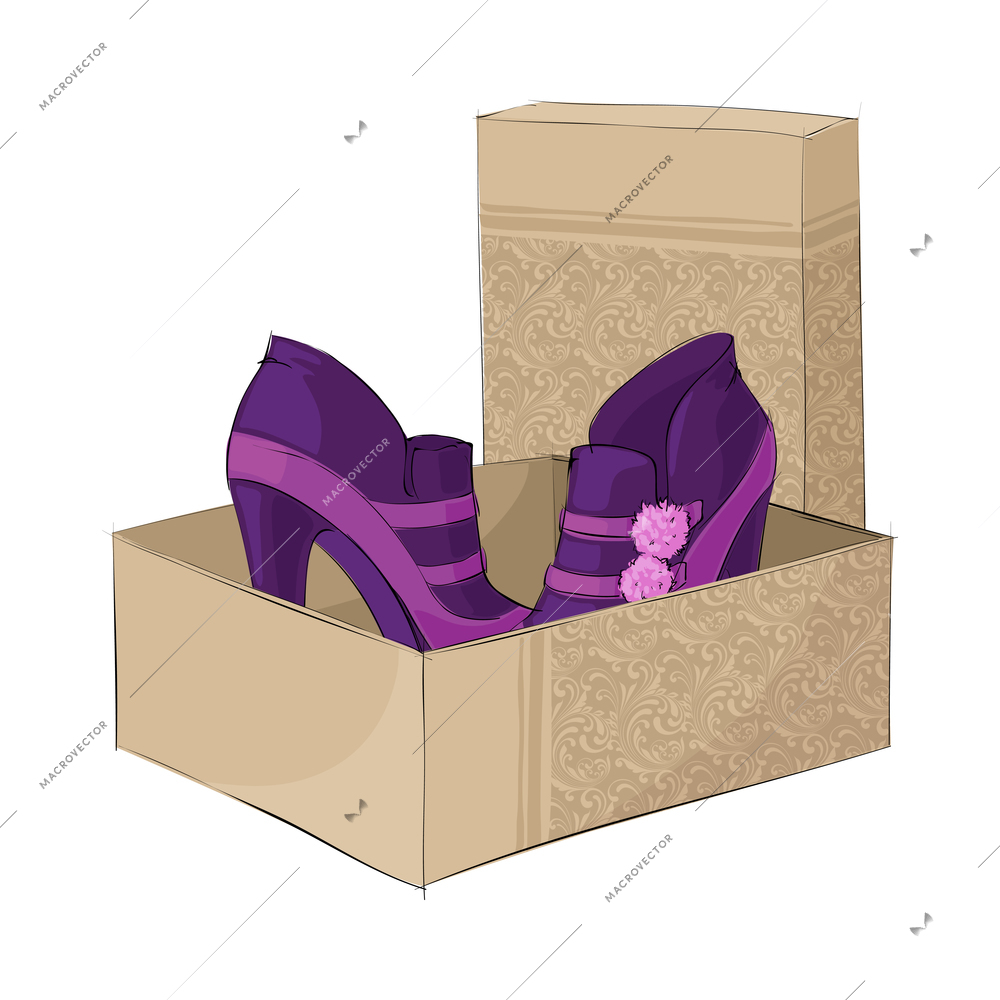 Fashion accessory composition with isolated image of luxury female goods on blank background vector illustration