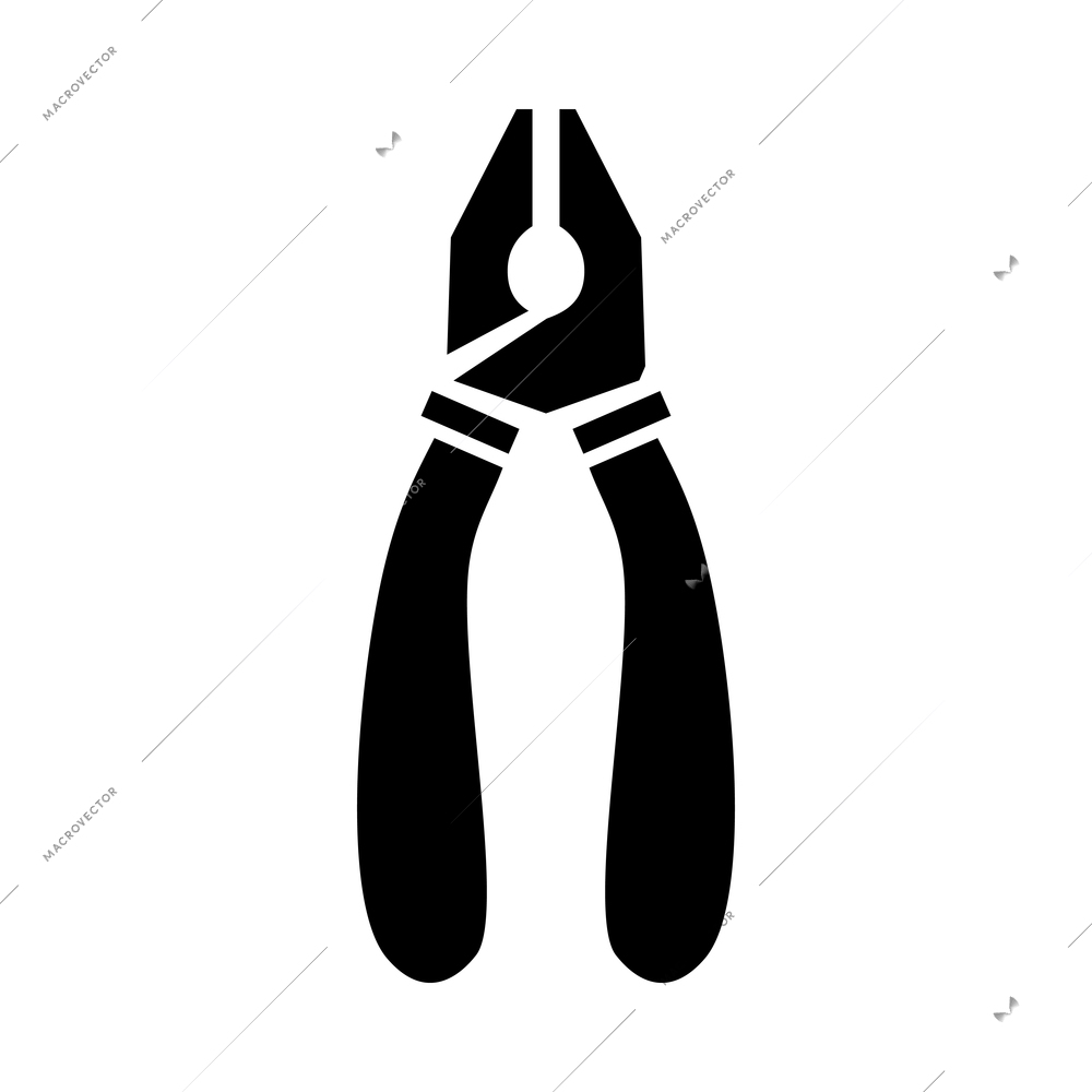 Tools composition with isolated monochrome icon of equipment on blank background vector illustration