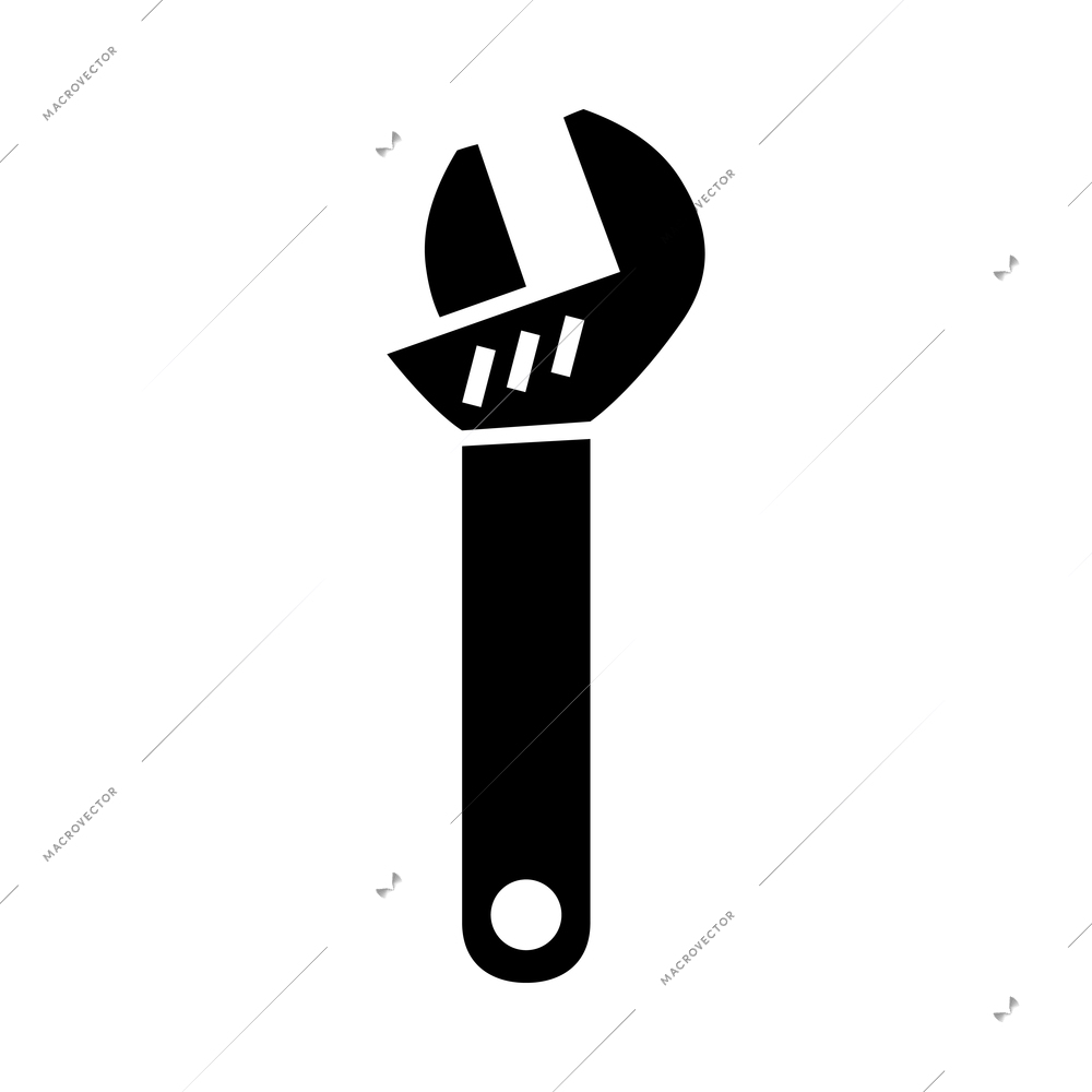 Tools composition with isolated monochrome icon of equipment on blank background vector illustration