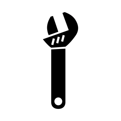 Tools composition with isolated monochrome icon of equipment on blank background vector illustration