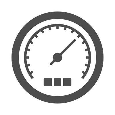 Auto service composition with isolated car maintenance monochrome icon on blank background vector illustration