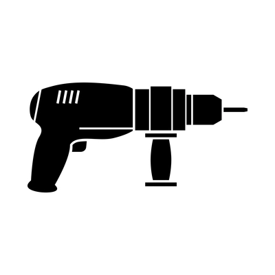 Tools composition with isolated monochrome icon of equipment on blank background vector illustration