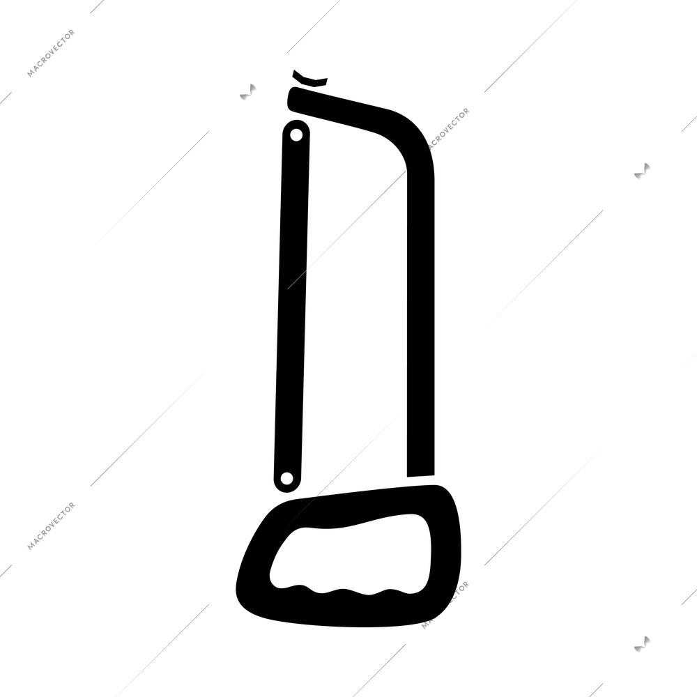 Tools composition with isolated monochrome icon of equipment on blank background vector illustration