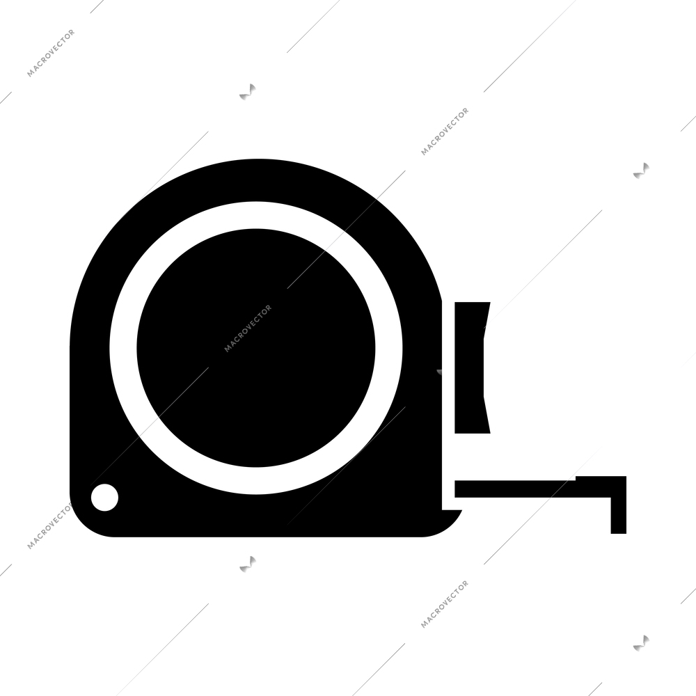 Tools composition with isolated monochrome icon of equipment on blank background vector illustration