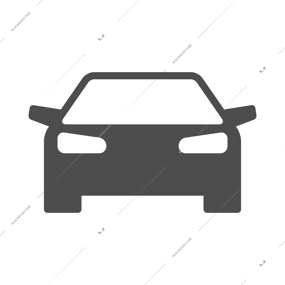 Auto service composition with isolated car maintenance monochrome icon on blank background vector illustration