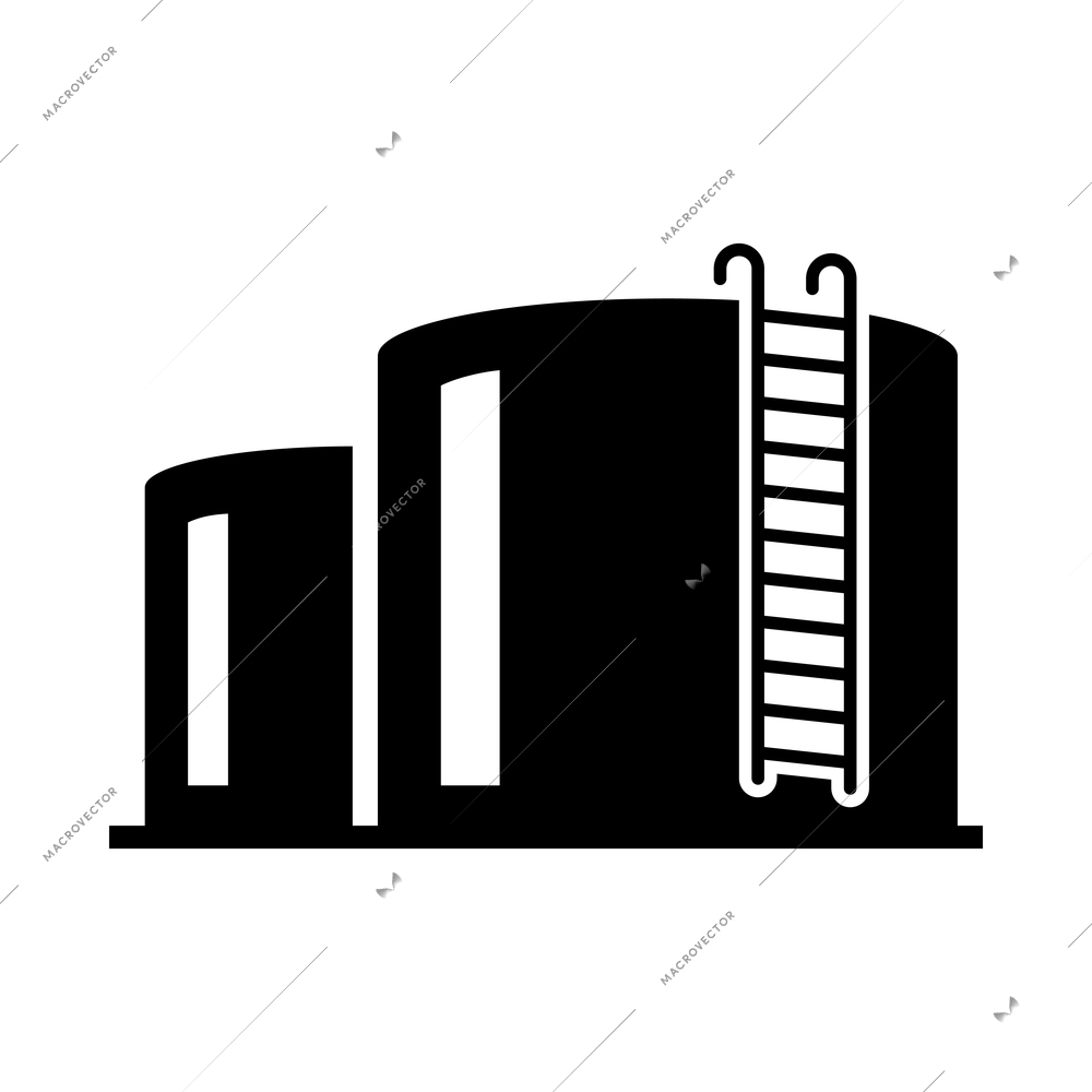Energy power industry design elements composition with isolated monochrome icon on blank background vector illustration