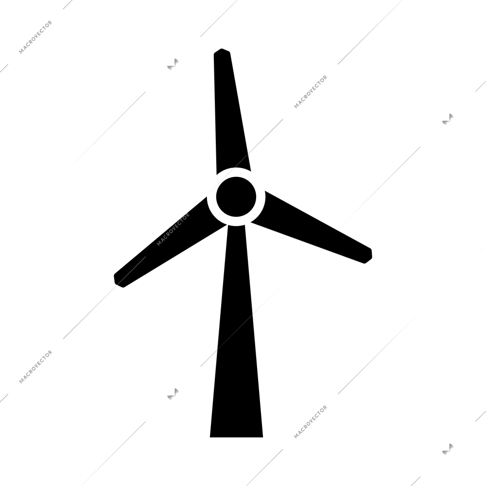 Energy power industry design elements composition with isolated monochrome icon on blank background vector illustration