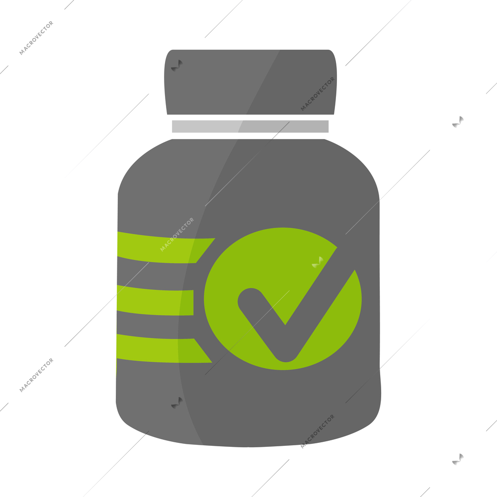 Fitness composition with isolated workout icon on blank background vector illustration