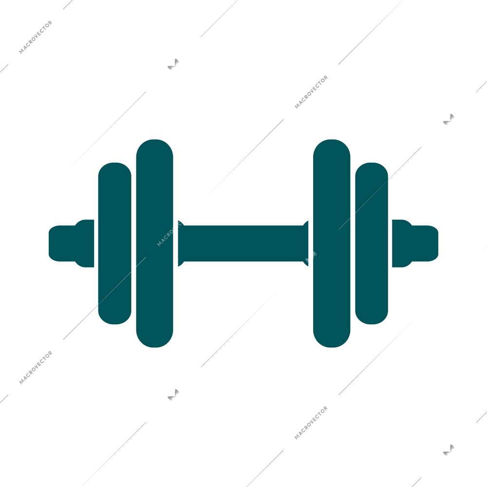 Fitness composition with isolated workout icon on blank background vector illustration