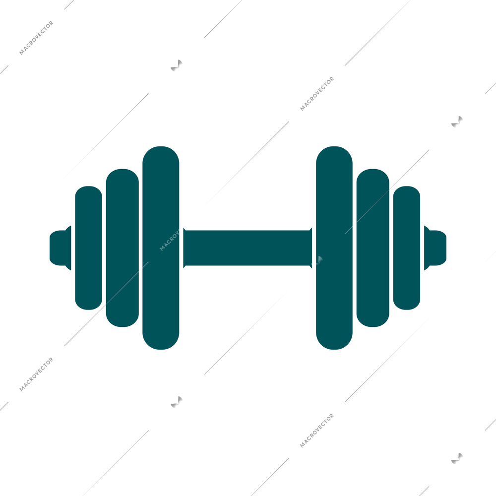 Fitness composition with isolated workout icon on blank background vector illustration