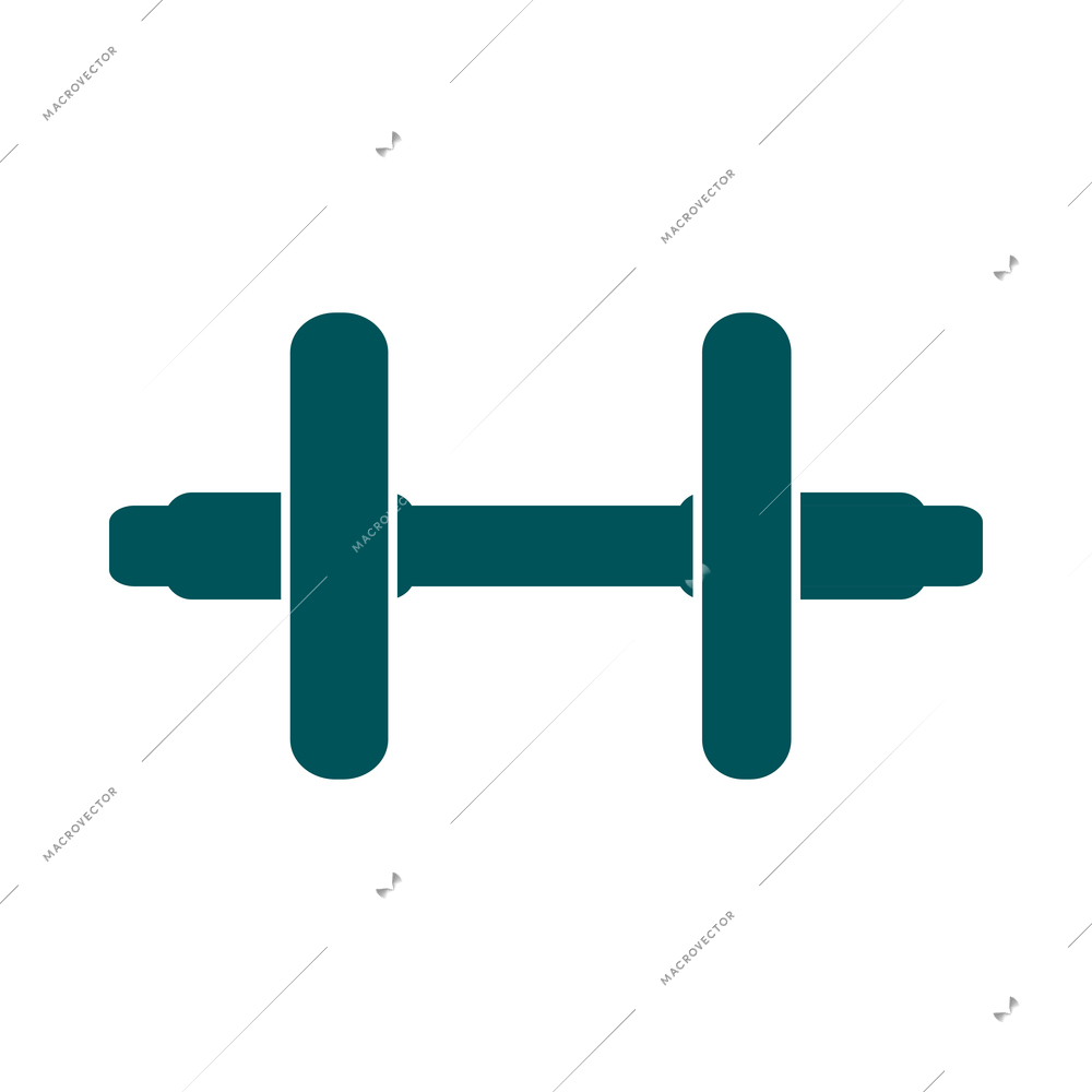 Fitness composition with isolated workout icon on blank background vector illustration