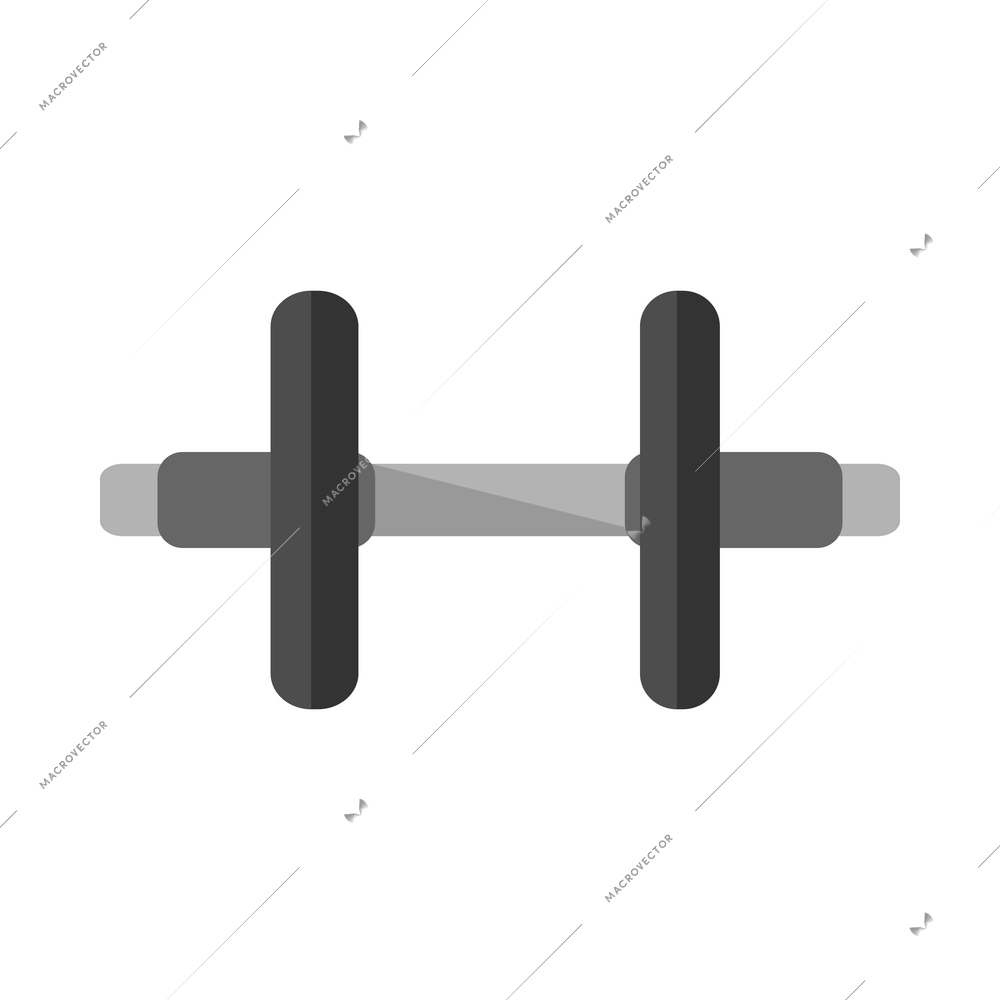 Fitness composition with isolated workout icon on blank background vector illustration