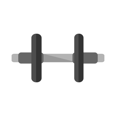 Fitness composition with isolated workout icon on blank background vector illustration