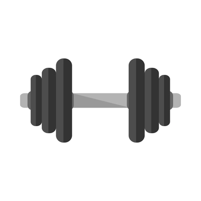 Fitness composition with isolated workout icon on blank background vector illustration