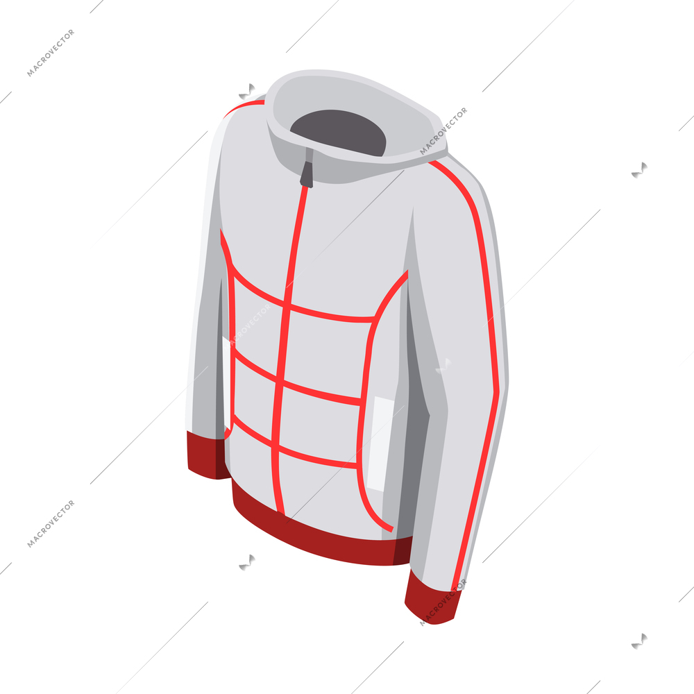 Wearable technology isometric composition with isolated image of smart gadget on blank background vector illustration