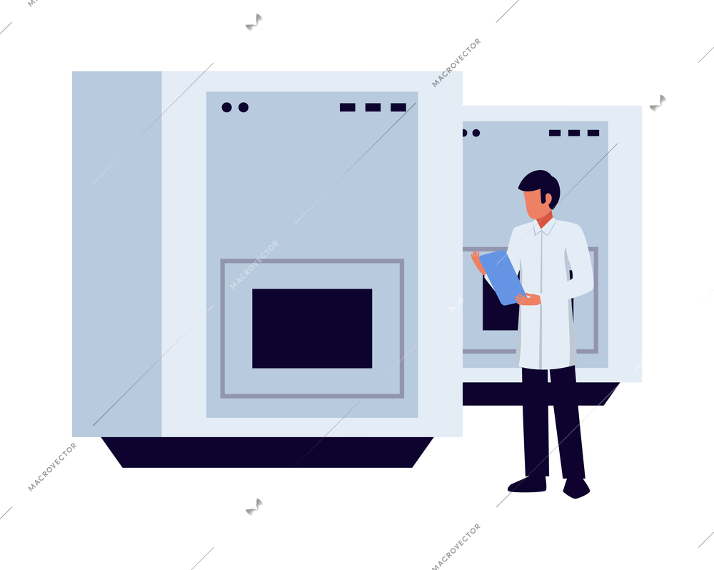 Pharmaceutic laboratory research chemistry scientists composition with human characters and lab equipment vector illustration