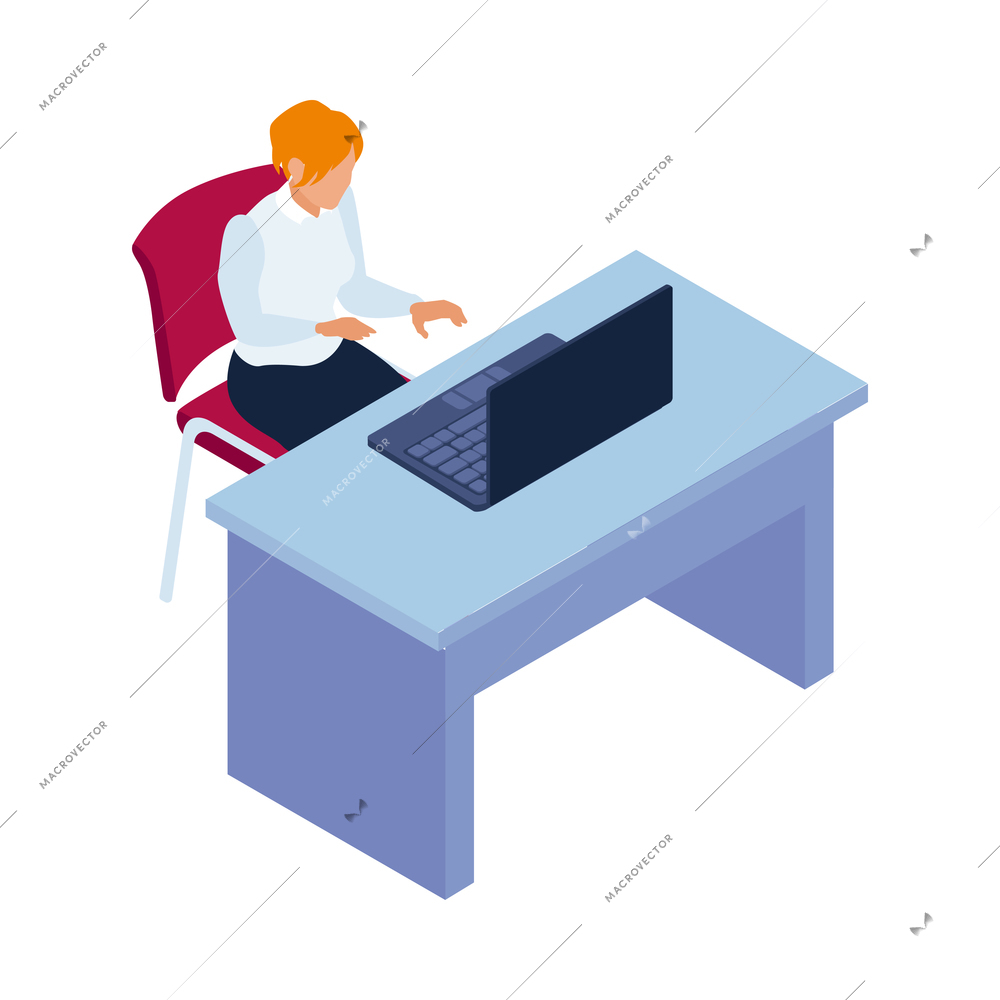 Isometric bank financial composition with isolated banking image on blank background vector illustration