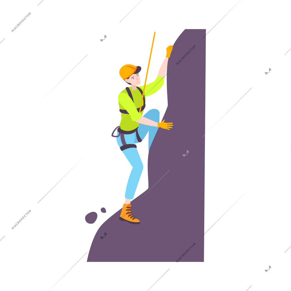 Street sport people flat composition with isolated doodle character of person performing exercise vector illustration