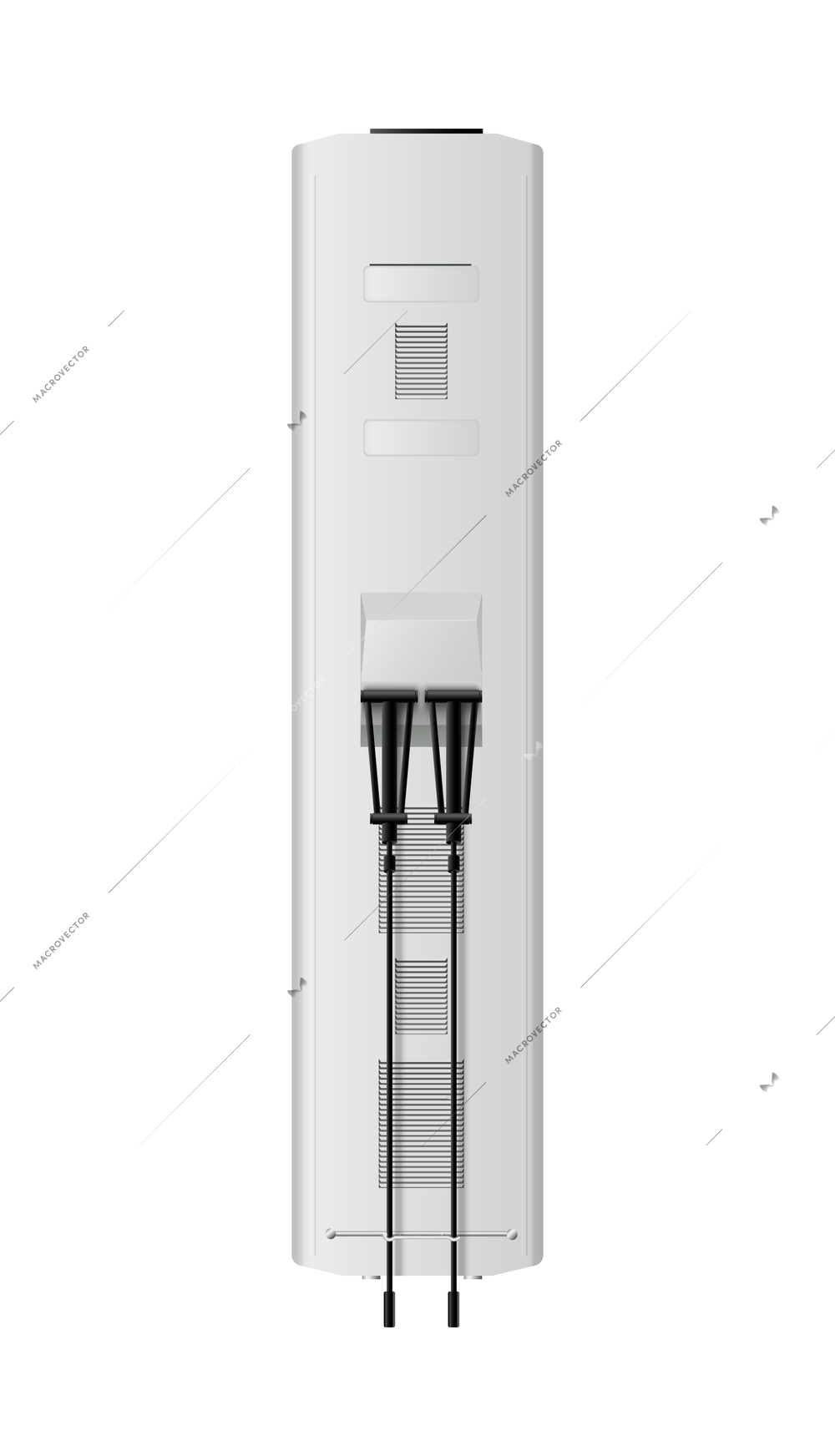 Public transport top view realistic composition with isolated urban vehicle image on blank background vector illustration