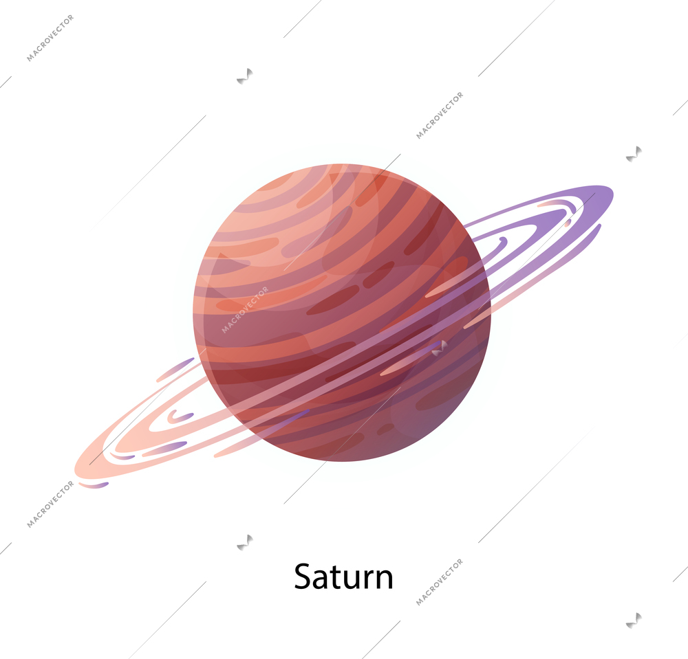 Space planet composition with isolated image of solar system planet with text on blank background vector illustration