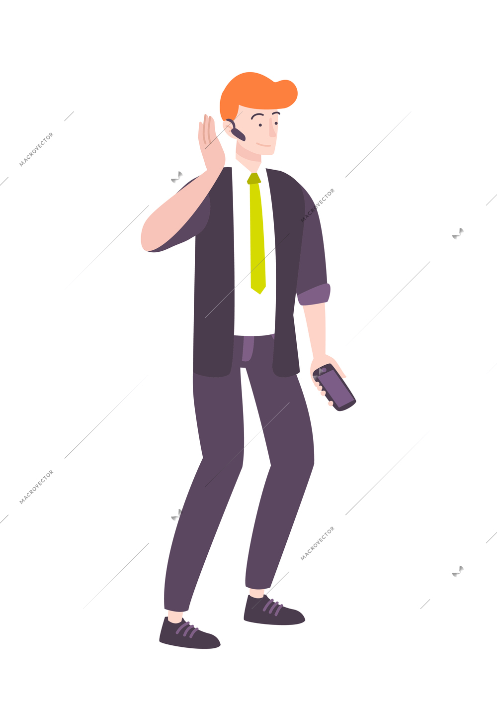 People gadget smart composition with isolated doodle style human character using electronic devices vector illustration