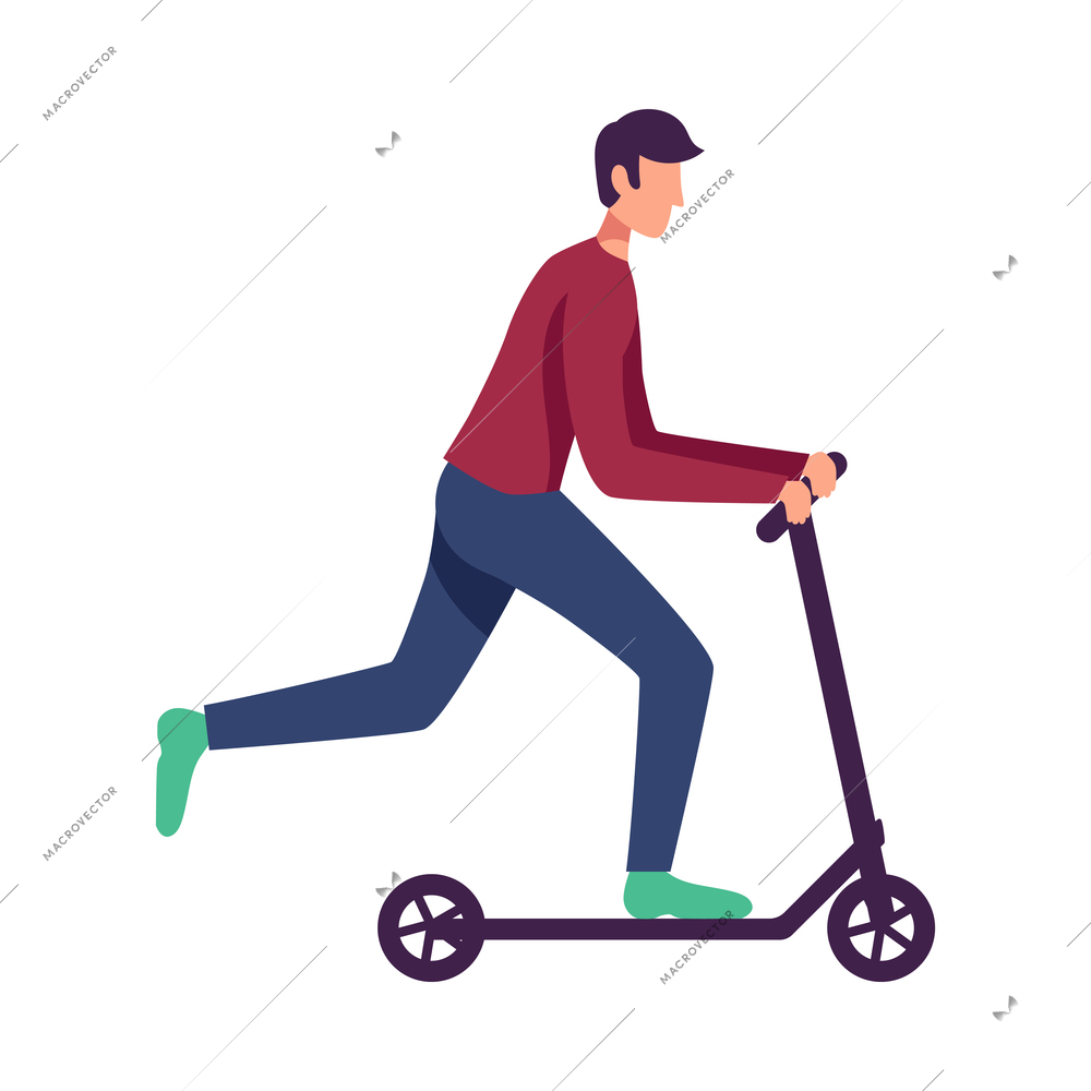 Fitness sport health composition with flat isolated character of person performing physical exercise vector illustration