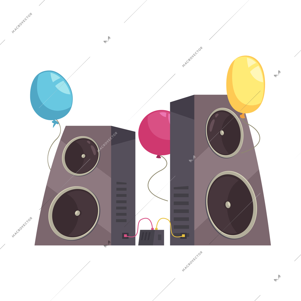 Retro disco party dance 70s 80s 90s fashion style composition with isolated festive image on blank background vector illustration