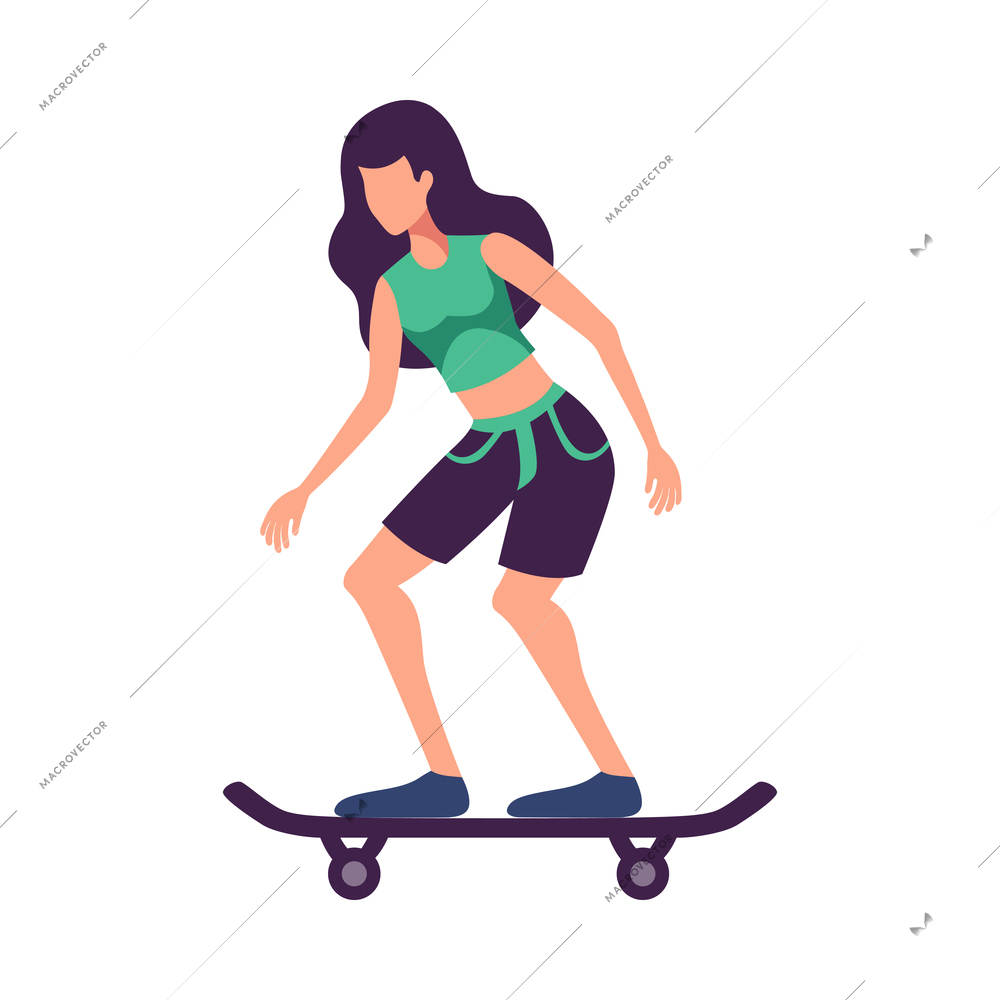 Fitness sport health composition with flat isolated character of person performing physical exercise vector illustration