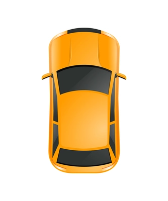 Road cars trees top view composition with isolated image of street constructor element vector illustration