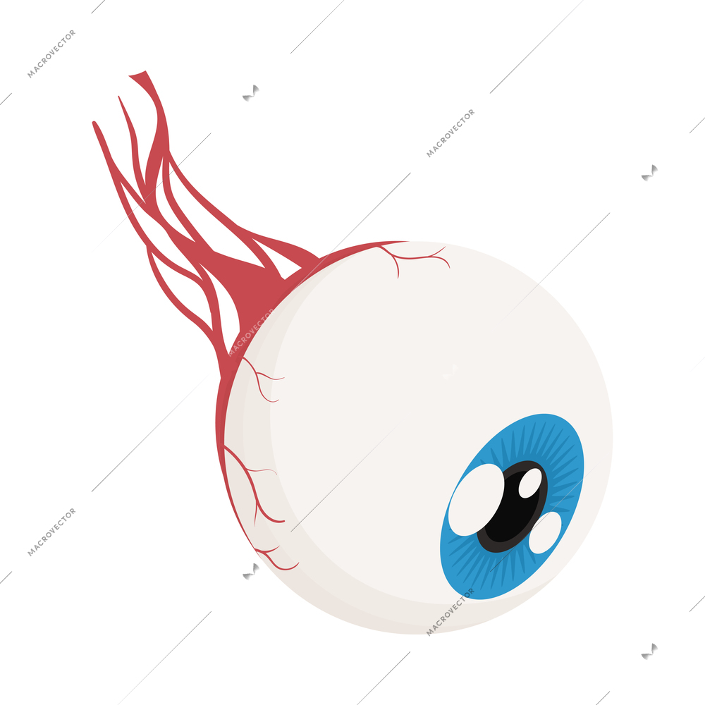 Ophthalmology isometric composition with isolated image of of eyesight aid medical apparatus vector illustration