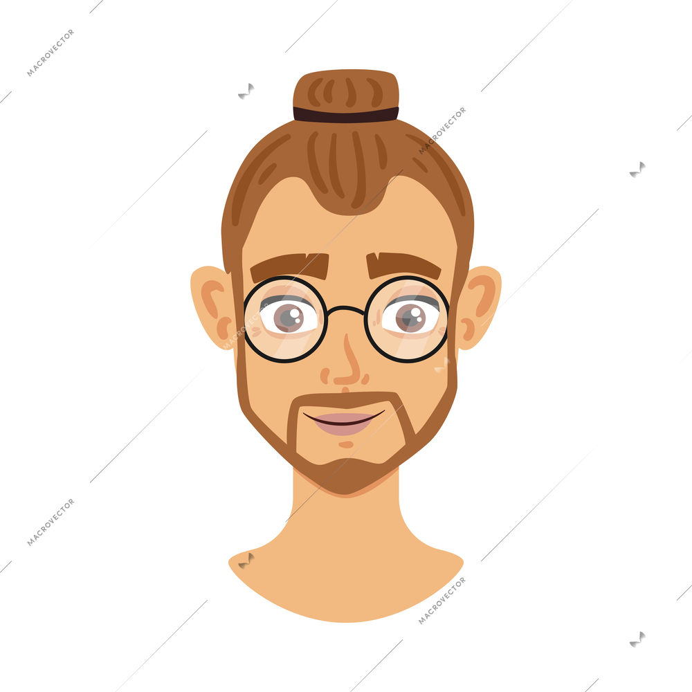 Portrait face creator composition with isolated human characters head on blank background vector illustration