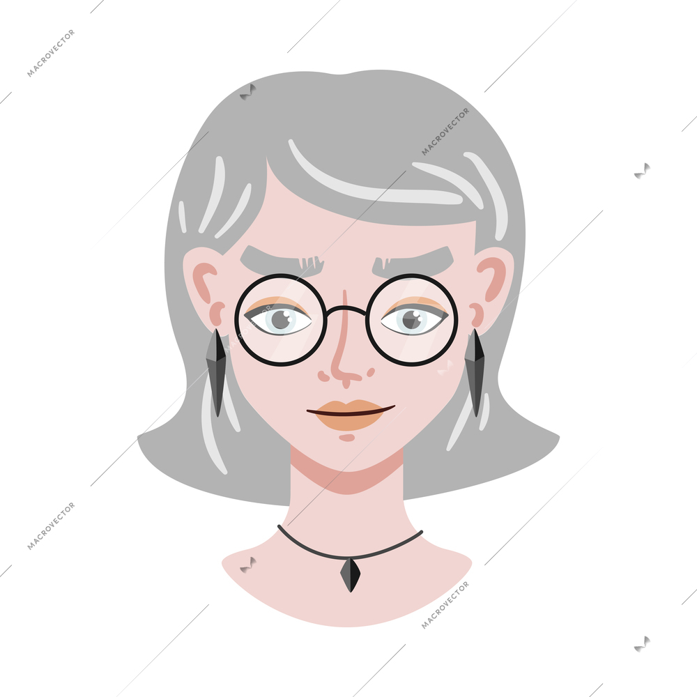 Portrait face creator composition with isolated human characters head on blank background vector illustration