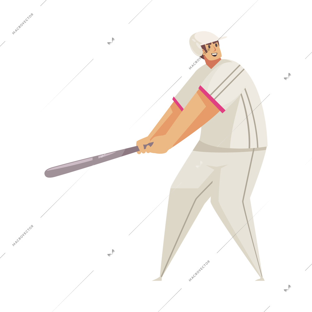 Summer sport composition with isolated doodle style human character of person doing sports on blank background vector illustration