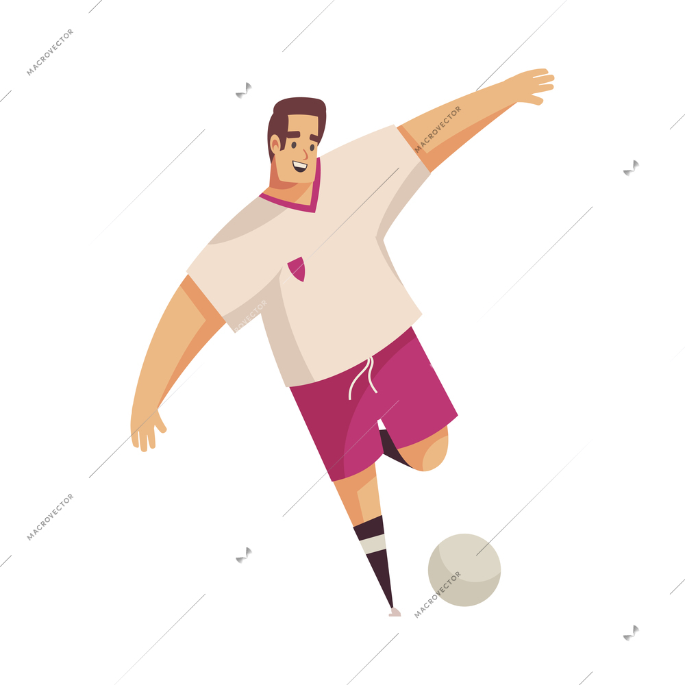 Summer sport composition with isolated doodle style human character of person doing sports on blank background vector illustration