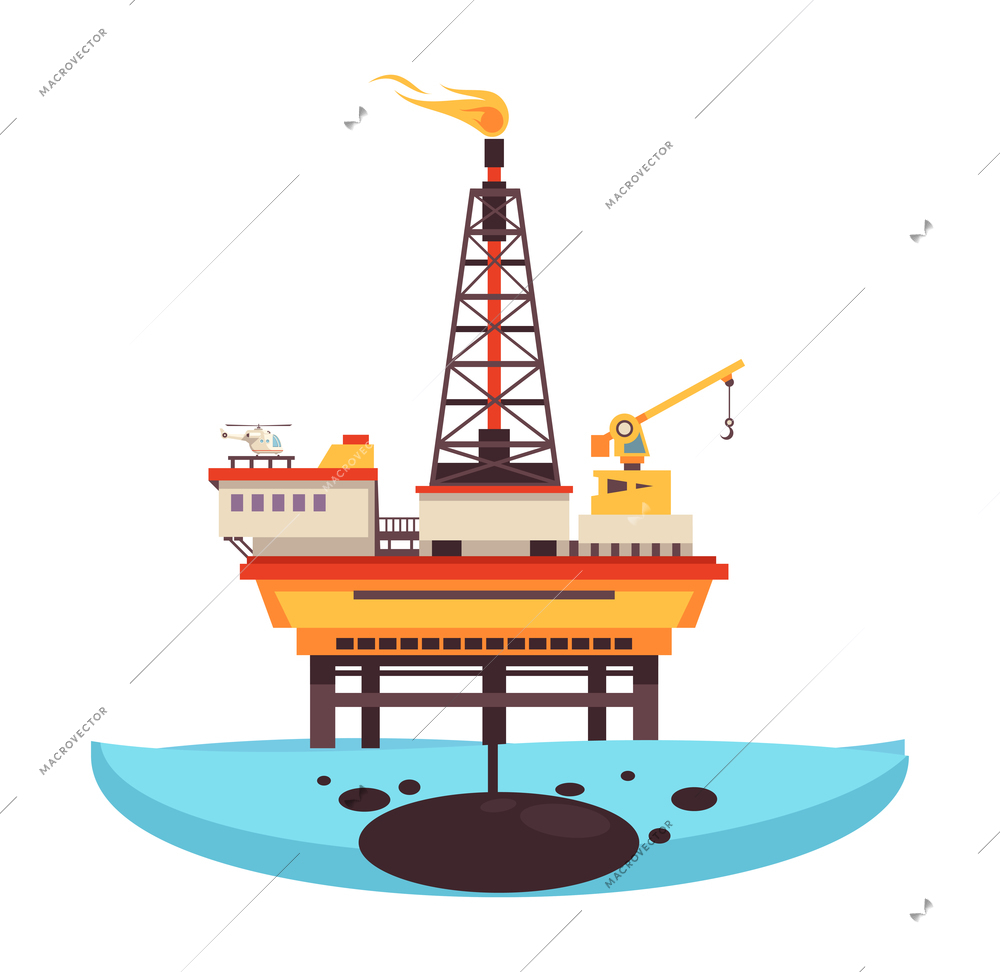 Industry factory pollution composition with view of industrial site vector illustration