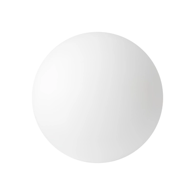 Blank sphere basic 3d shape on white background realistic vector illustration