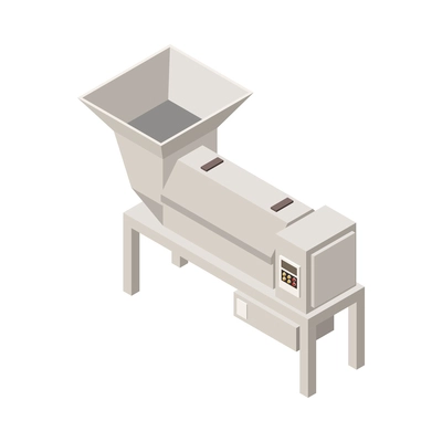 Isometric icon with factory equipment for wine production 3d vector illustration