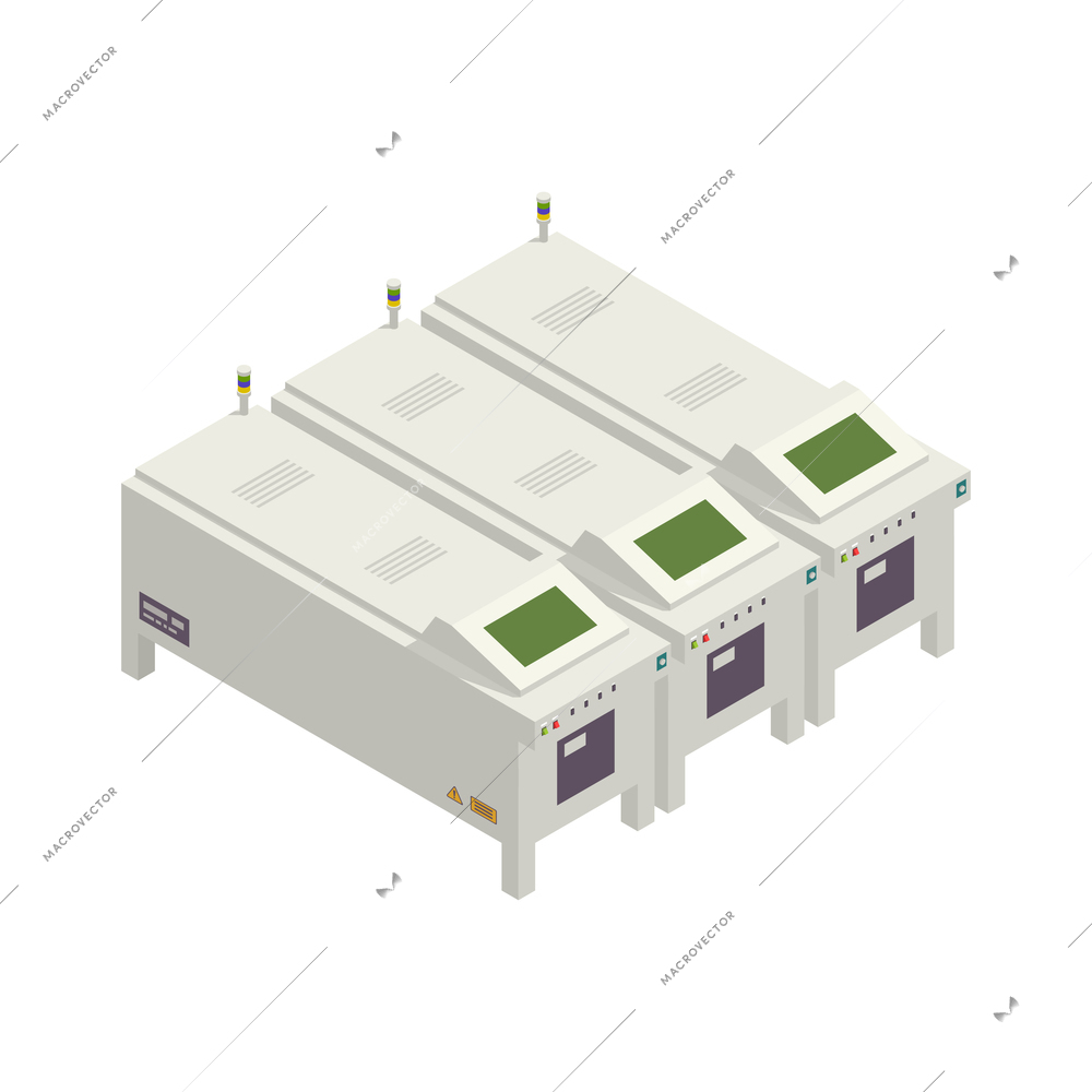 Olive oil production manufacturing process isometric icon with factory equipment 3d vector illustration