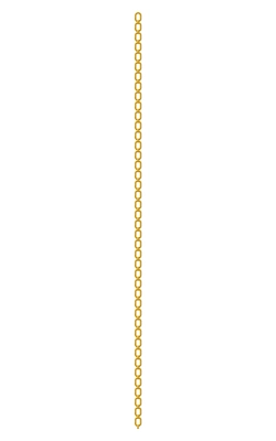 Realistic vertical golden chain belt on white background vector illustration