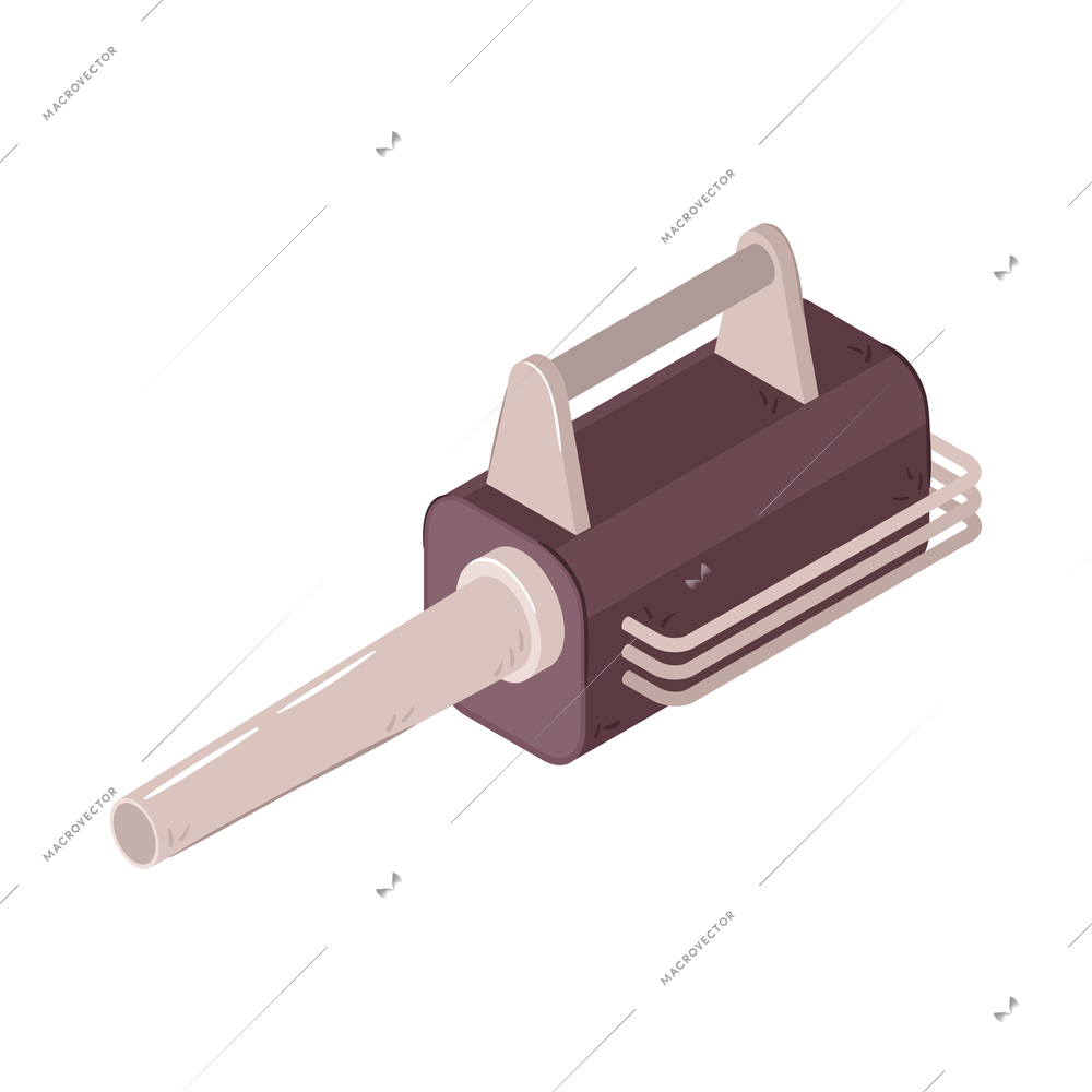 Isometric icon with pest control sprayer on white background 3d vector illustration