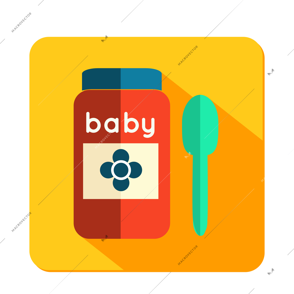 Child button composition with isolated colorful baby related icon on blank background vector illustration