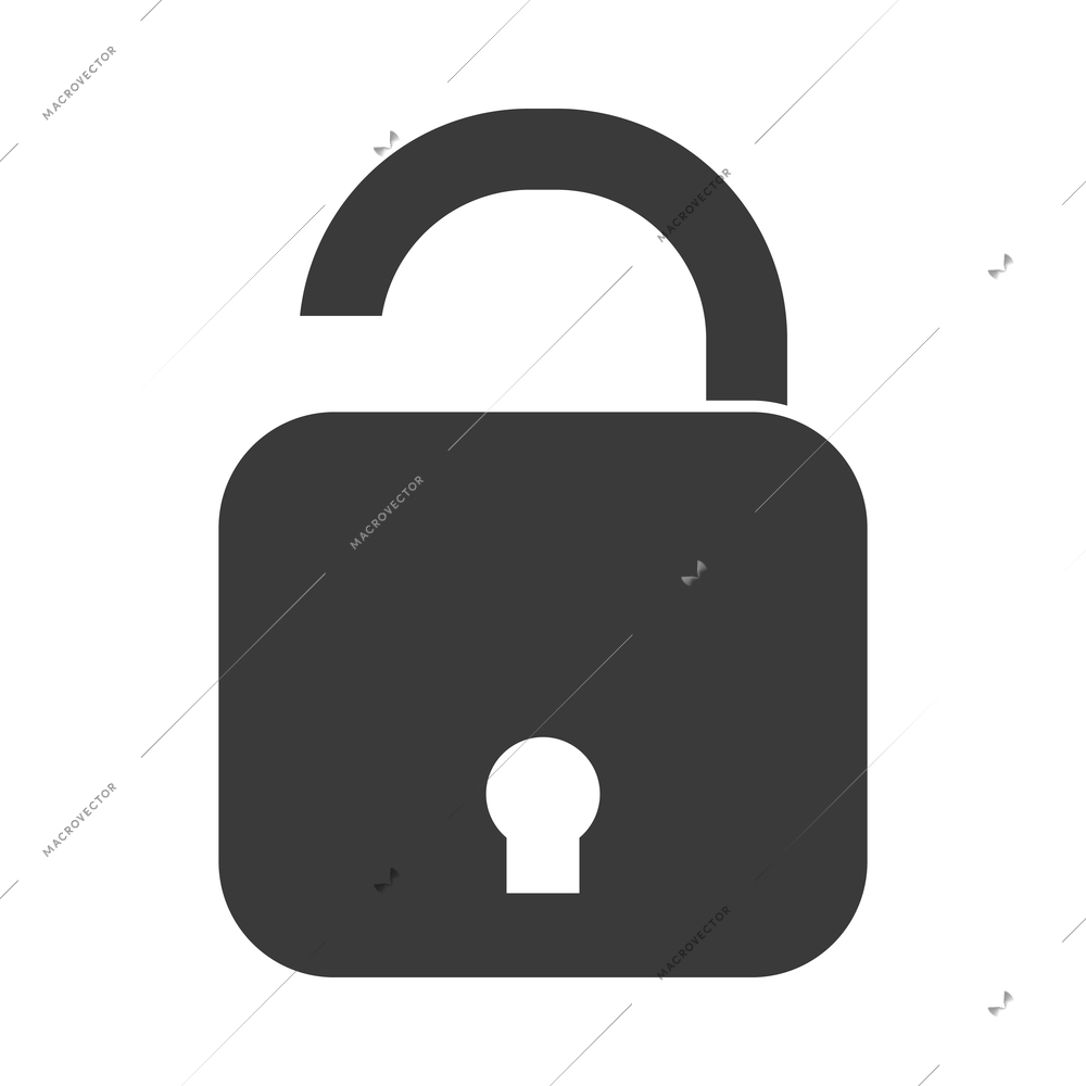 Lock safe black composition with business banking finance icon isolated on blank background vector illustration