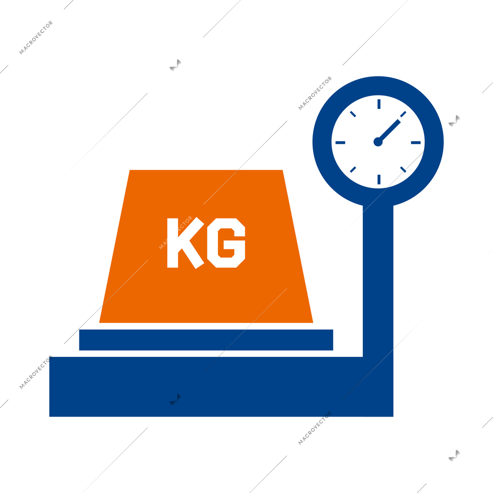 Logistic composition with blue and orange delivery service shipping icon vector illustration